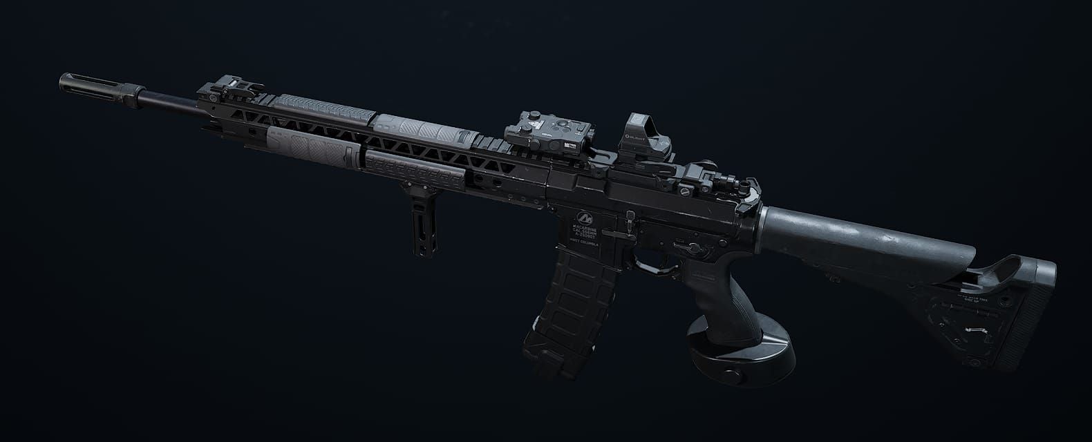 Delta Force Season 7 M4A1 F2P loadout with Sandstorm Compensator, DBAL-X2 laser, and Red Dot Sight