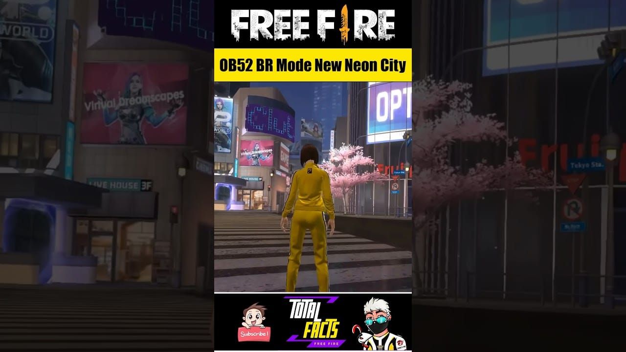 Карта Free Fire Неон-Сити с указанием Рифт-порталов, зон лута и безопасных точек высадки