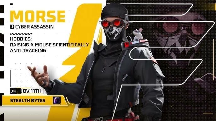 Free Fire Morse Silent Step ability UI showing activation and cooldown timer
