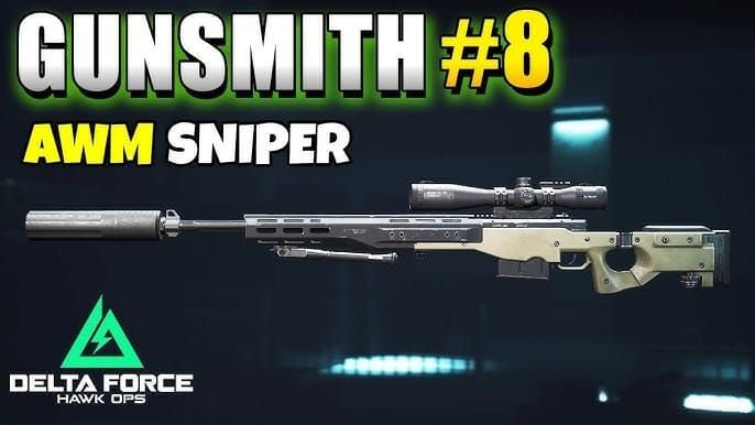 AWM sniper rifle loadout in Delta Force: Hawk Ops Recon class