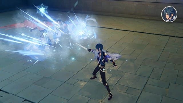 Скриншот Genshin Impact с визуальными индикаторами Лунных щитов и Лунных дрейфов