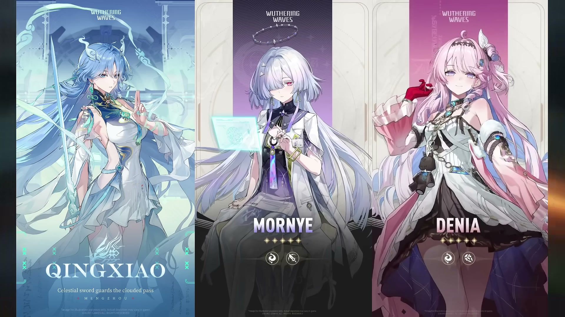Wuthering Waves 3.6 Phase 1 banner Qingxiao Denia Mornye