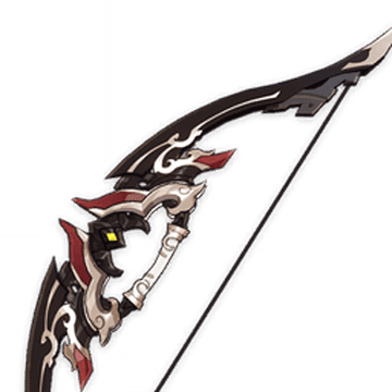 Rust bow equipped on Tartaglia in Genshin Impact