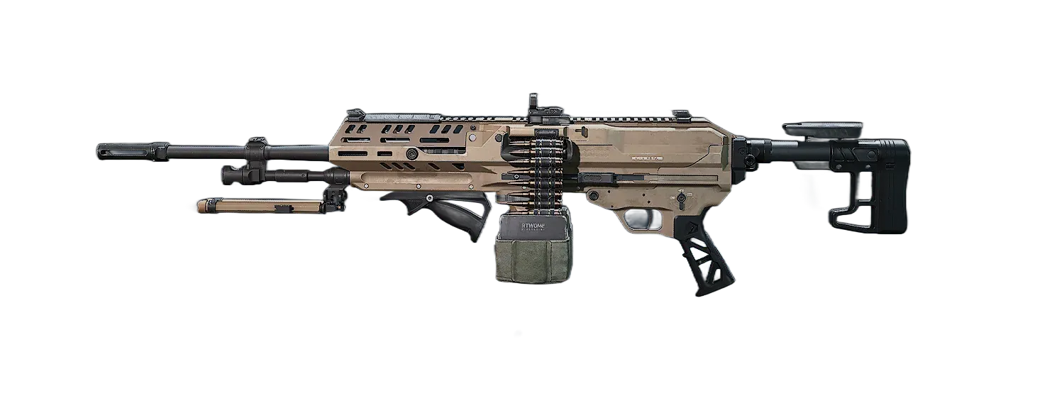 Delta Force M250 LMG with meta Season 7 attachments configuration