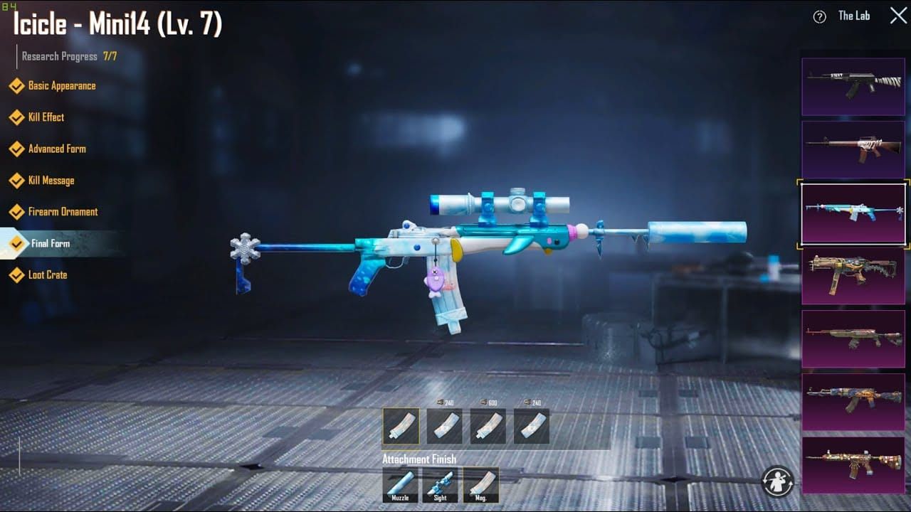 Скин PUBG Mobile Polar Party Mini14 с элементами зимнего дизайна