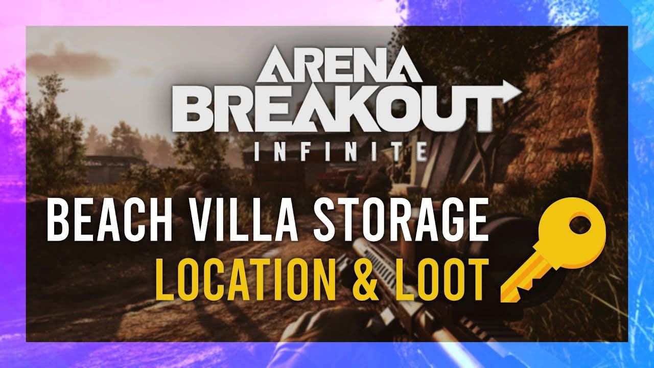 Карта-гайд по Пляжной вилле в Arena Breakout, показывающая маршрут от спавна на Северном пляже до выхода на Южном для ежедневных миссий