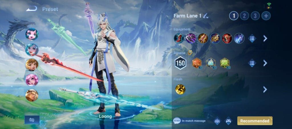 Honor of Kings Loong ADC build equipment progression