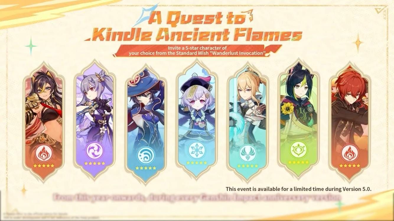 Genshin Impact Lantern Rite free 4-star Liyue character selector interface