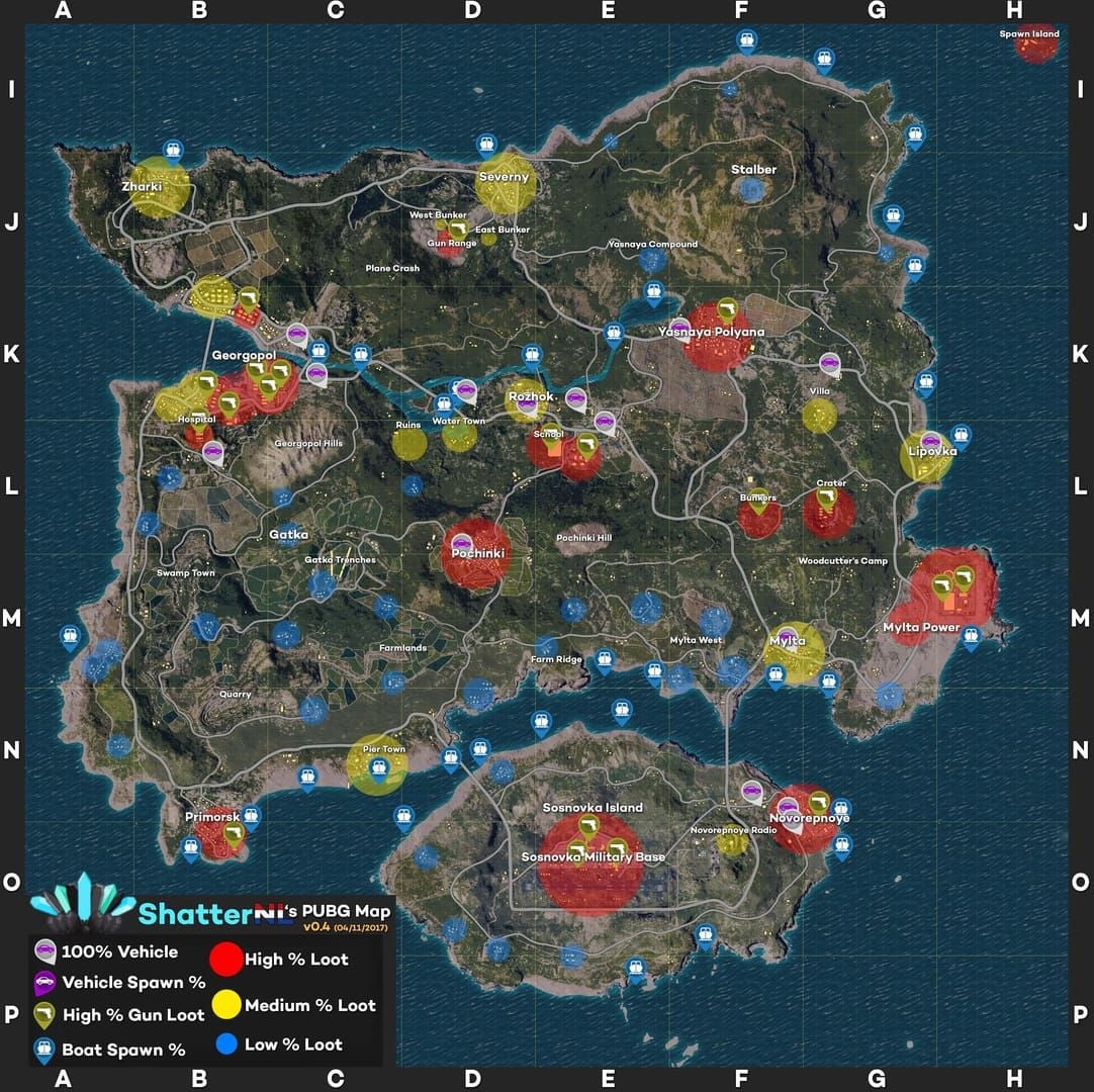 PUBG Mobile 4.2 Primewood Genesis high-tier loot spawn locations guide