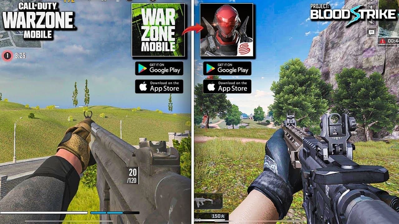Blood Strike free vs premium squad store items comparison