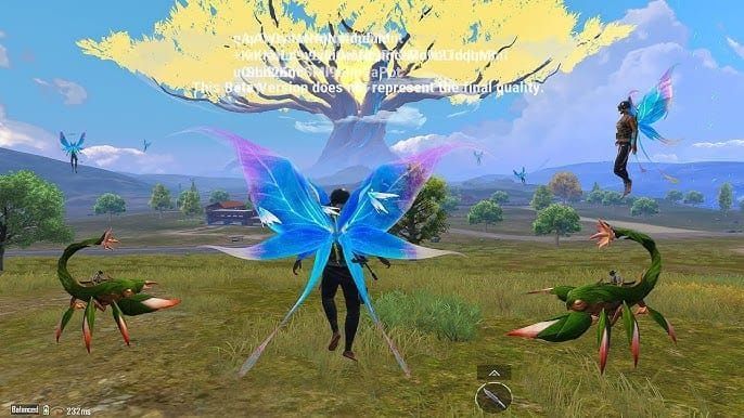 Скриншот зрелого дерева Люмина в PUBG Mobile 4.2