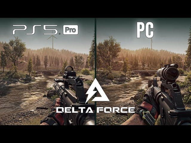 Сравнение низких и высоких настроек теней в Delta Force