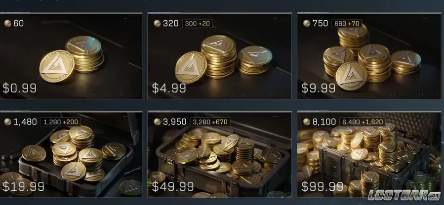 Delta Force currency interface displaying coins and armament vouchers
