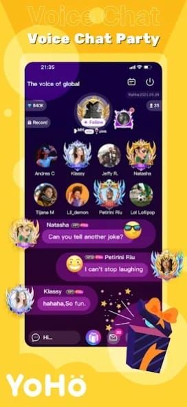 Скриншот пошагового руководства по участию в испытаниях Рамадана в YoHo: Group Voice Chat