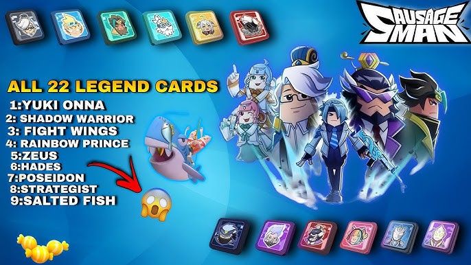 Sausage Man character using Legend Card tactical abilities during a squad match