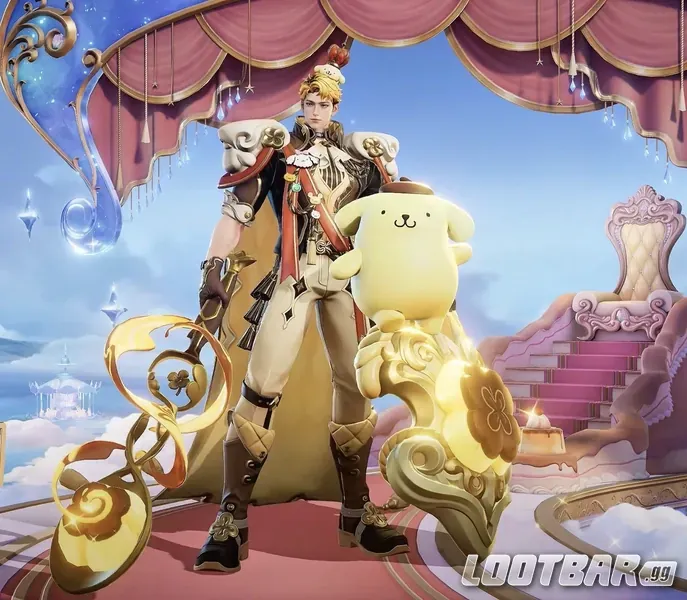 Облик Артура из коллаборации Honor of Kings и Sanrio Pompompurin