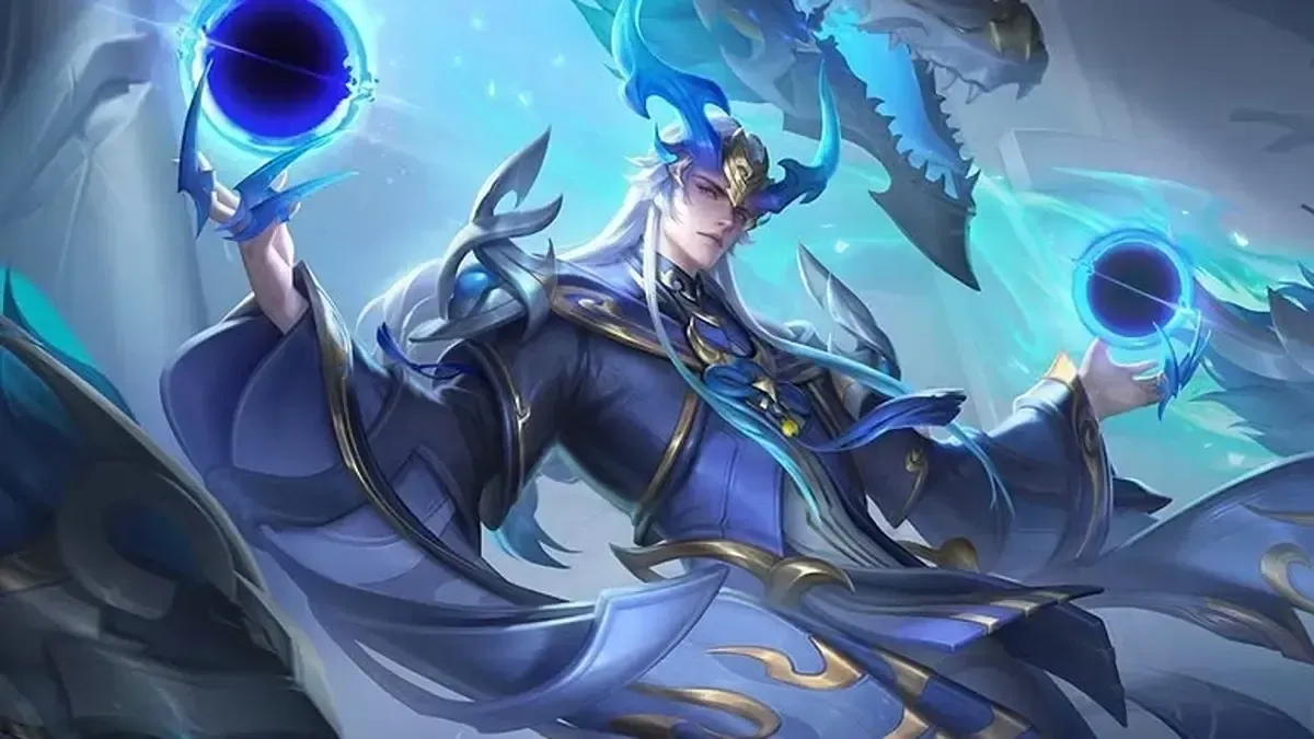 Ling Nightblade Epic skin with shadow effects and purple blade trails