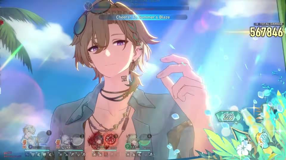 Авантюрин Waveflair Cheers To the Blazing Summer Elation Навык Honkai Star Rail 4.5