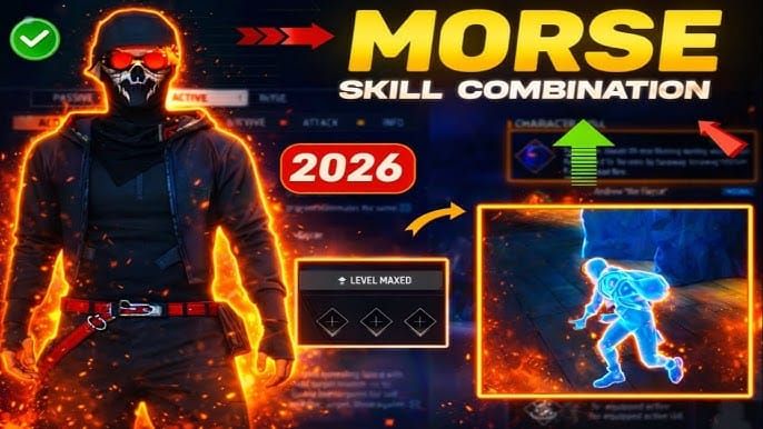 Free Fire Morse skill level progression guide Levels 1-3 durations