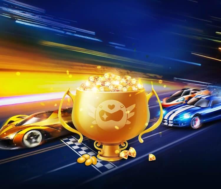 BIGO Live Sports Car gift showing animation effects and value indicators