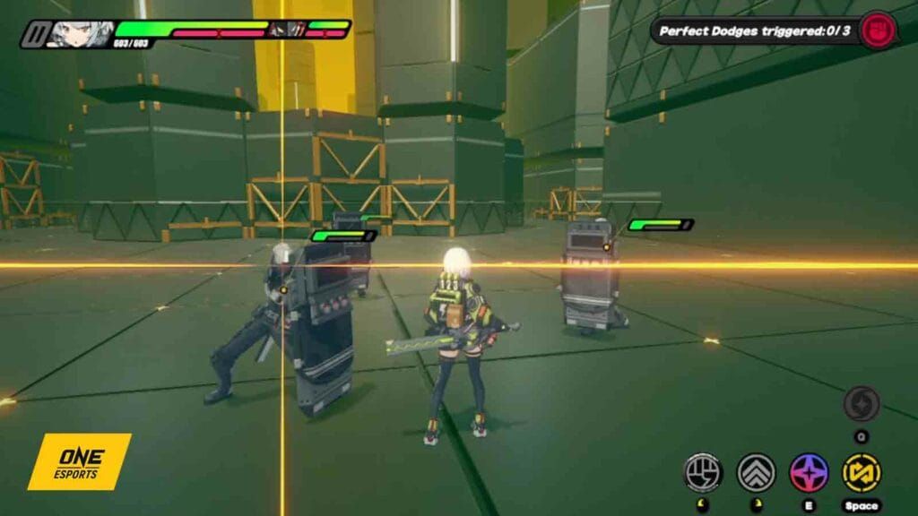 Скриншот игрового процесса Zenless Zone Zero с идеальным уклонением и контратакой