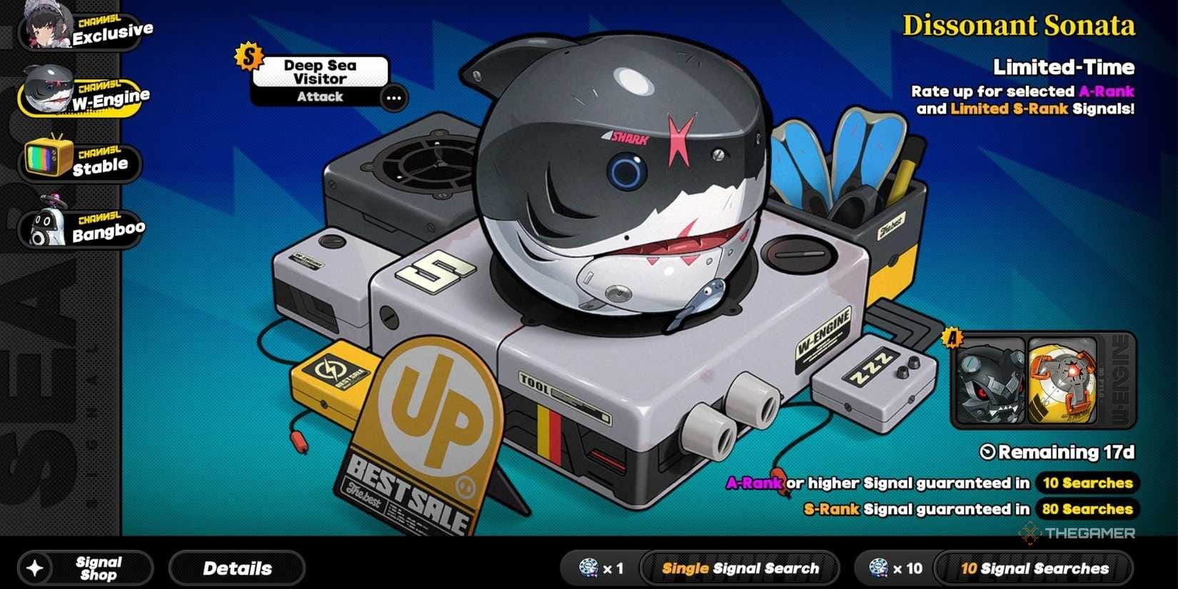Zenless Zone Zero signature W-Engine banner interface