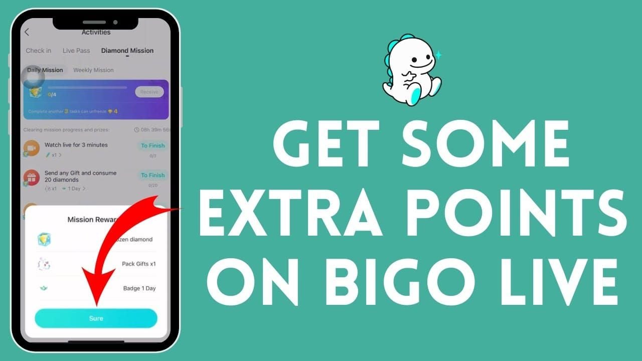 Visual guide showing the optimal sequence for completing BIGO Live daily missions efficiently