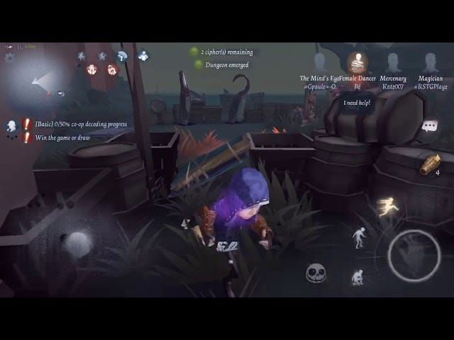 Персонаж Наёмник из Identity V выполняет спасательную операцию с отложенным уроном