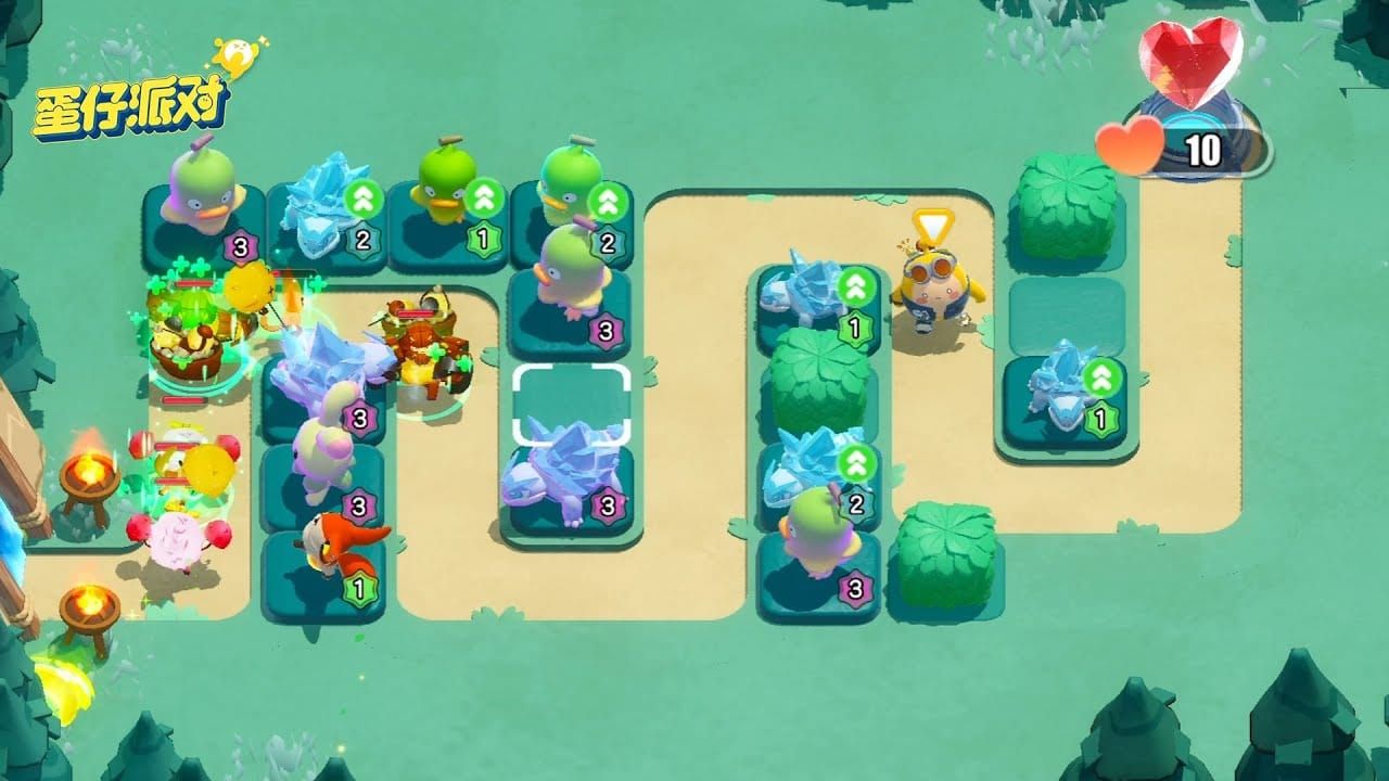 Eggy Party Radiant Woodland map interface