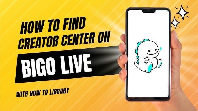 Скриншот навигации по Центру создателей приложения Bigo Live