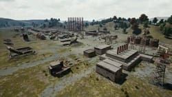 Скриншот Военной базы PUBG Mobile для стратегии горячей высадки PMGC