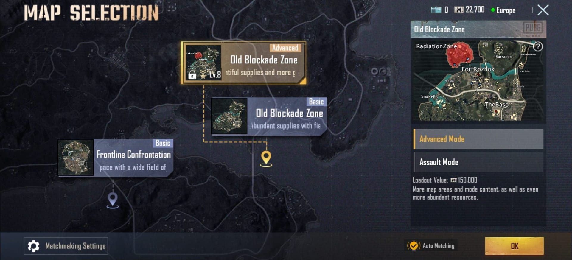 PUBG Mobile Metro Royale Basic Map safe zones and routes