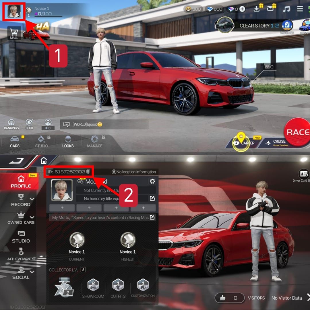 Racing Master SEA gems recharge system UI screenshot