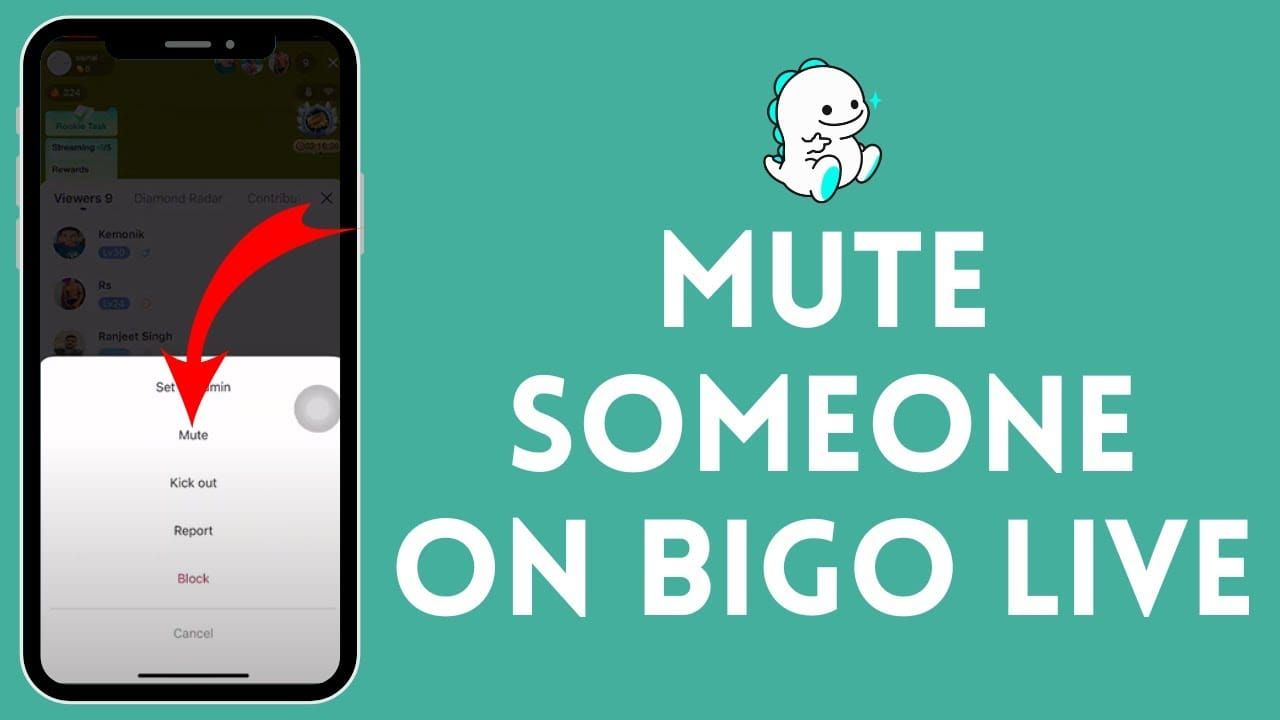 Comparison chart of Bigo Live Mute, Block, and Report tools