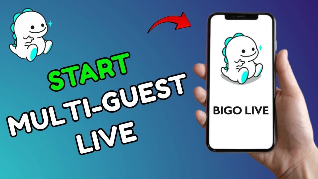 Скриншот-учебник, показывающий, как начать звонок Guest Live, нажав на профиль зрителя