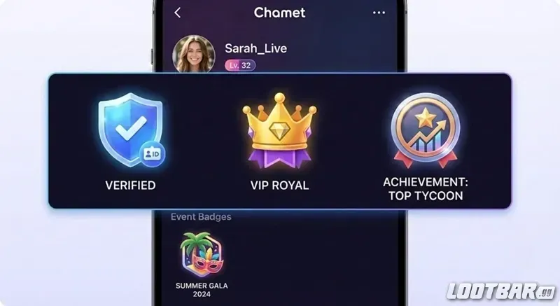 Премиальный значок и функции Chamet SVIP