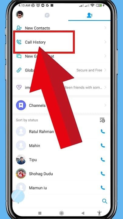 IMO app transaction history interface showing Completed and Failed diamond purchases