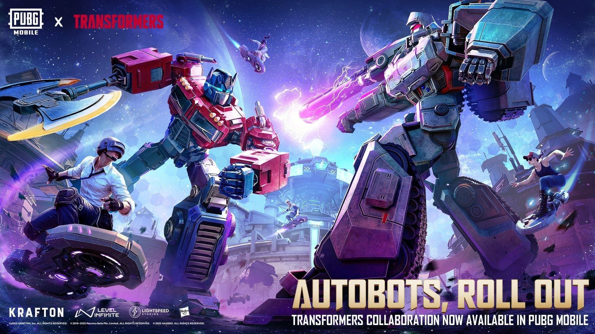 PUBG Mobile Transformers tactical formation guide showing diamond positioning strategy