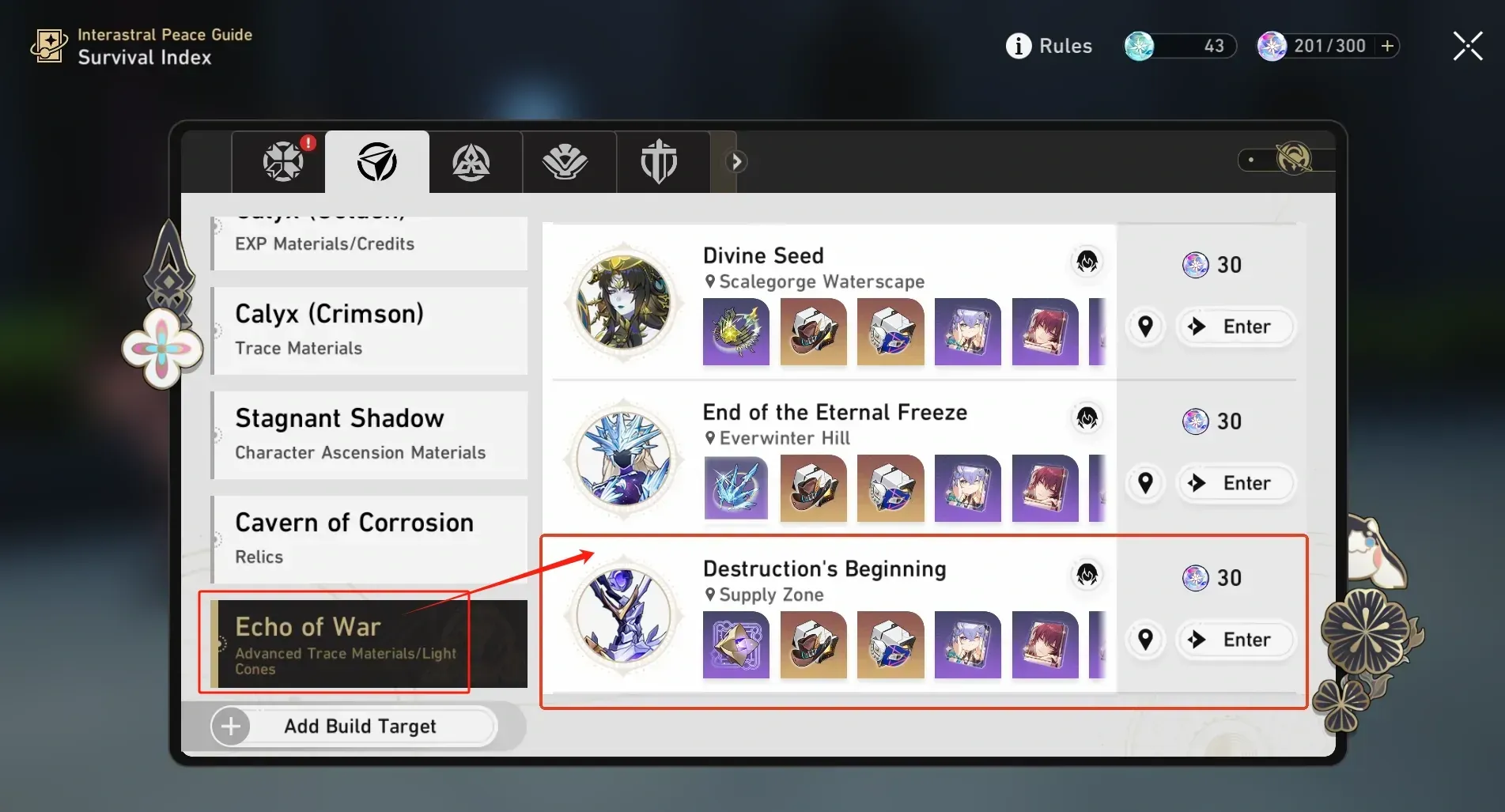 Honkai: Star Rail guide for farming Trace materials in Fate event