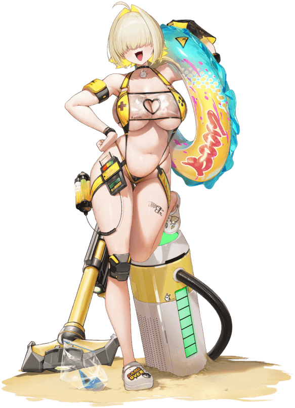 Elegg: Boom and Shock character from Goddess of Victory: Nikke summer event