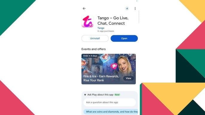 Инструкция по принудительному закрытию приложения Tango на Android